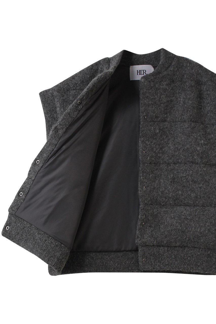 【ハー/HER.】のアルパカブレンド中綿ニットベスト 人気、トレンドファッション・服の通販 founy(ファニー) 　ファッション　Fashion　レディースファッション　Fashion for Women　トップス・カットソー　Cut & Sew Tops　ニット　Knit Tops & Sweaters　ベスト&ジレ / 重ね着スタイル　Vests & Gilets　カジュアルプルオーバー・ニットトップス　Pullovers & Knit Tops / Casual Pullovers　おすすめ　Recommended / Our Picks　キルティング　Quilted, Quilting　スペシャル　Special, Limited Edition　ベスト　Vest, Waistcoat　other-8|ID: prp329100004735913 ipo3291000000034241781