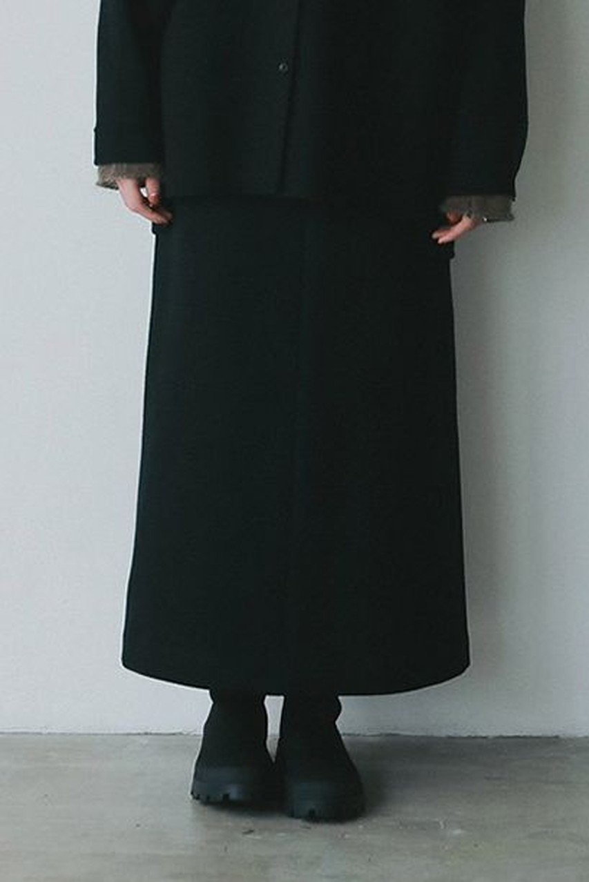 【ハー/HER.】の【10/16 12:00販売開始】ウールストレートスカート インテリア・キッズ・メンズ・レディースファッション・服の通販 founy(ファニー) 　ファッション　Fashion　レディースファッション　Fashion for Women　スカート　Skirts　ロングスカート　Long Skirts / Maxi & Midi Skirts　おすすめ　Recommended / Our Picks　ジャケット　Jacket, Outerwear　メルトン　Melton, Heavy Wool　ロング　Long, Long-Length　新作・新入荷　New Arrivals / New In　軽量　Lightweight, Ultra Light　ブラック|ID: prp329100004735914 ipo3291000000034209630