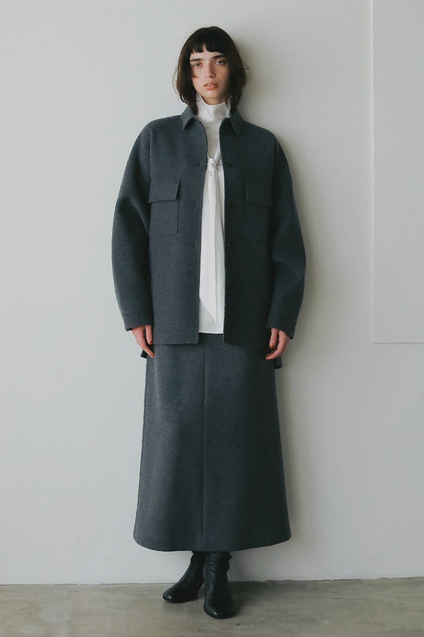 【ハー/HER.】の【10/16 12:00販売開始】ウールストレートスカート 人気、トレンドファッション・服の通販 founy(ファニー) 　ファッション　Fashion　レディースファッション　Fashion for Women　スカート　Skirts　ロングスカート　Long Skirts / Maxi & Midi Skirts　おすすめ　Recommended / Our Picks　ジャケット　Jacket, Outerwear　メルトン　Melton, Heavy Wool　ロング　Long, Long-Length　新作・新入荷　New Arrivals / New In　軽量　Lightweight, Ultra Light　other-3|ID: prp329100004735914 ipo3291000000034209633
