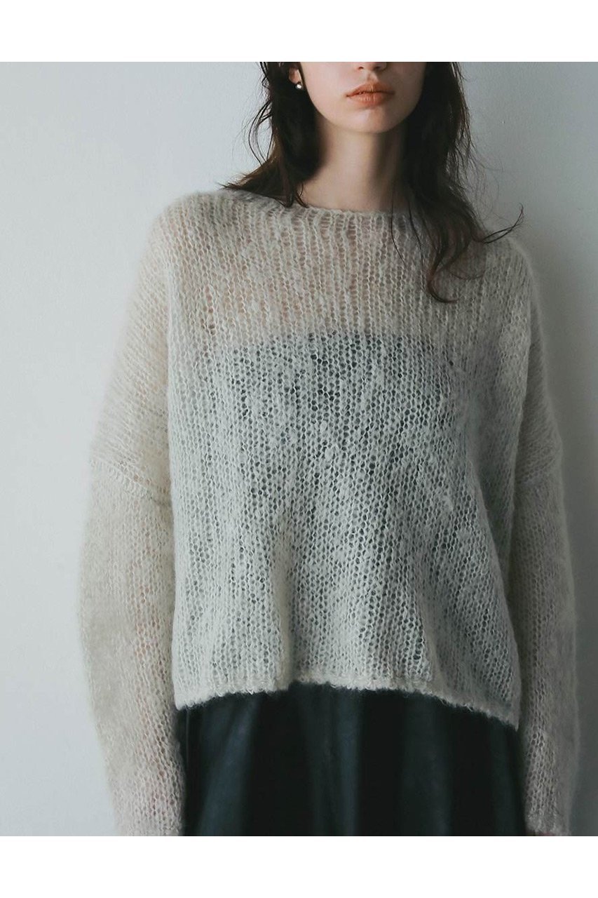 【ハー/HER.】の【10/16 12:00販売開始】モヘアメッシュプルオーバー 人気、トレンドファッション・服の通販 founy(ファニー) 　ファッション　Fashion　レディースファッション　Fashion for Women　トップス・カットソー　Cut & Sew Tops　ニット　Knit Tops & Sweaters　カジュアルプルオーバー・ニットトップス　Pullovers & Knit Tops / Casual Pullovers　タオル　Towel, Bath Towel　ベーシック　Basic, Essential　メッシュ　Mesh, Net Fabric　リラックス　Relax, Relaxed Fit　新作・新入荷　New Arrivals / New In　other-7|ID: prp329100004735915 ipo3291000000034209645