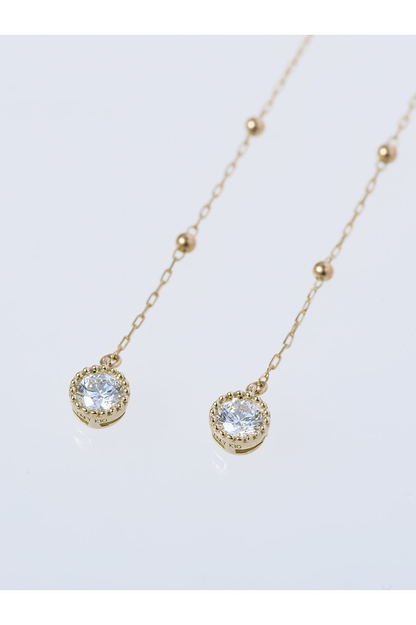 【エネイ/ENEY】のTSUTA K10ダイヤモンドチェーンピアス 人気、トレンドファッション・服の通販 founy(ファニー) 　ファッション　Fashion　レディースファッション　Fashion for Women　ジュエリー　Jewelry　ファッションリング　Fashion Rings　イヤリング・フープ・ドロップタイプ　Hoop, Drop & Clip Earrings　アメリカン　American Style　イヤリング　Earrings　シンプル　Simple, Minimal　ダイヤモンド　Diamond, Brilliant Cut　チェーン　Chain, Chain Strap　other-3|ID: prp329100004737416 ipo3291000000034219252