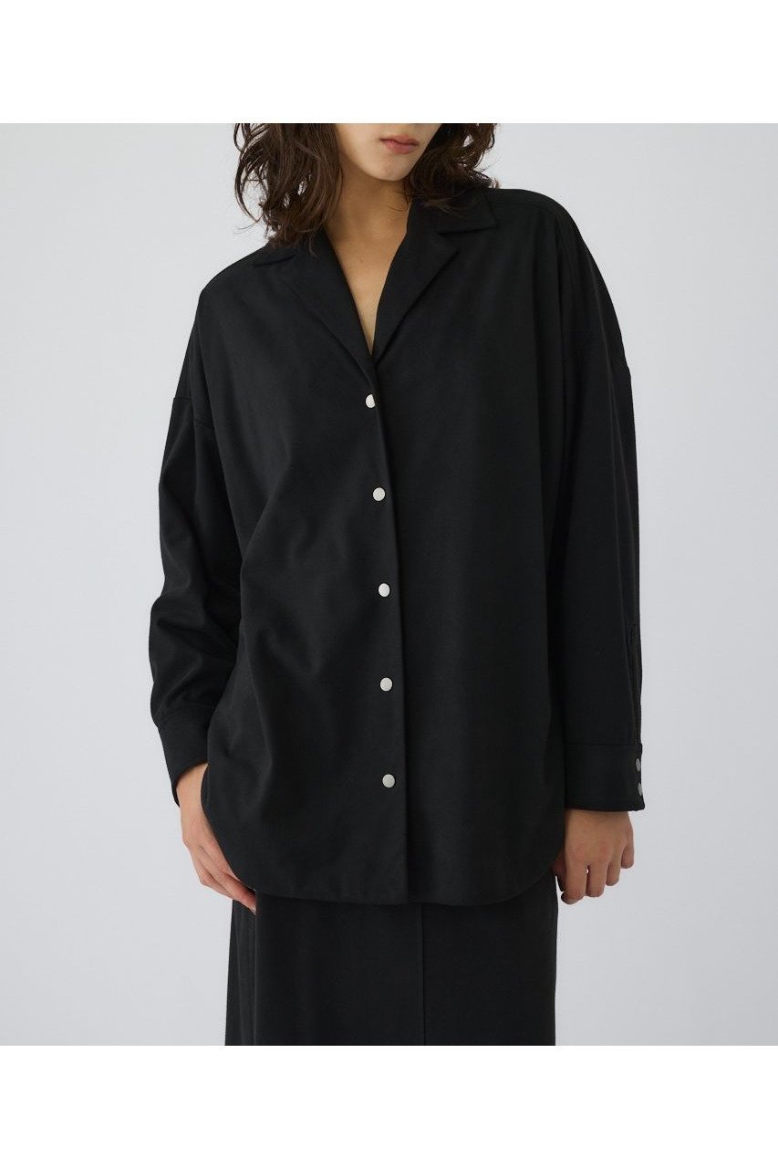 【リムアーク/RIM.ARK】の【10/22 10:00販売開始】Open collor F/Suede shirt JK/ジャケット インテリア・キッズ・メンズ・レディースファッション・服の通販 founy(ファニー) 　ファッション　Fashion　レディースファッション　Fashion for Women　アウター　Coat / Outerwear Collection　レディースジャケット・軽アウター　Jackets　ジャケット　Jacket, Outerwear　セットアップ　Set-Up, Coordinated Outfit　リュクス　Luxury, Elegant, High-End, Chic　エレガント 上品　Elegant　新作・新入荷　New Arrivals / New In　ブラック|ID: prp329100004737432 ipo3291000000034219351