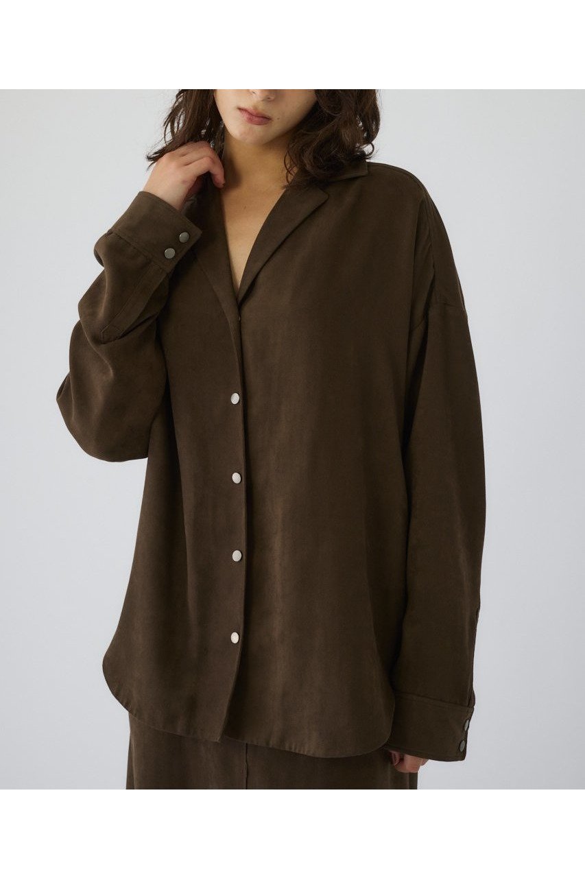 【リムアーク/RIM.ARK】の【10/22 10:00販売開始】Open collor F/Suede shirt JK/ジャケット 人気、トレンドファッション・服の通販 founy(ファニー) 　ファッション　Fashion　レディースファッション　Fashion for Women　アウター　Coat / Outerwear Collection　レディースジャケット・軽アウター　Jackets　ジャケット　Jacket, Outerwear　セットアップ　Set-Up, Coordinated Outfit　リュクス　Luxury, Elegant, High-End, Chic　エレガント 上品　Elegant　新作・新入荷　New Arrivals / New In　other-2|ID: prp329100004737432 ipo3291000000034219353