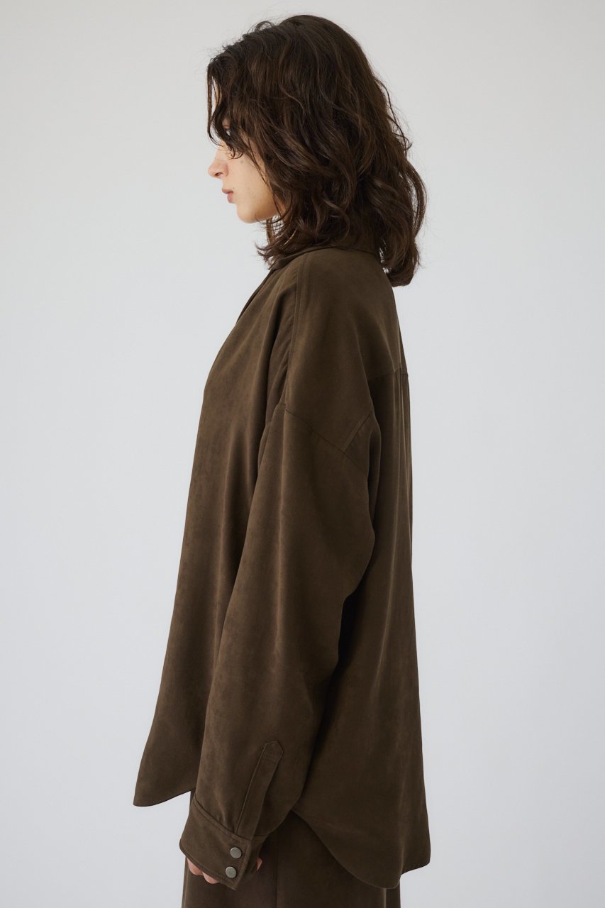【リムアーク/RIM.ARK】の【10/22 10:00販売開始】Open collor F/Suede shirt JK/ジャケット 人気、トレンドファッション・服の通販 founy(ファニー) 　ファッション　Fashion　レディースファッション　Fashion for Women　アウター　Coat / Outerwear Collection　レディースジャケット・軽アウター　Jackets　ジャケット　Jacket, Outerwear　セットアップ　Set-Up, Coordinated Outfit　リュクス　Luxury, Elegant, High-End, Chic　エレガント 上品　Elegant　新作・新入荷　New Arrivals / New In　other-3|ID: prp329100004737432 ipo3291000000034219354