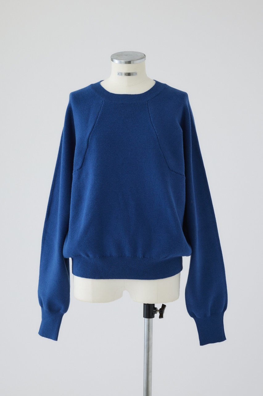 【リムアーク/RIM.ARK】の【10/22 10:00販売開始】Elastic touch basic knit/ニット インテリア・キッズ・メンズ・レディースファッション・服の通販 founy(ファニー) 　ファッション　Fashion　レディースファッション　Fashion for Women　トップス・カットソー　Cut & Sew Tops　ニット　Knit Tops & Sweaters　カジュアルプルオーバー・ニットトップス　Pullovers & Knit Tops / Casual Pullovers　おすすめ　Recommended / Our Picks　シンプル　Simple, Minimal　スラックス　Slacks, Dress Pants　デニム　Denim, Jeans Material　フォルム　Silhouette, Form　ベーシック　Basic, Essential　新作・新入荷　New Arrivals / New In　ブルー|ID: prp329100004737434 ipo3291000000034219396