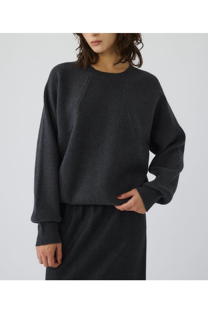 【リムアーク/RIM.ARK】の【10/22 10:00販売開始】Elastic touch basic knit/ニット インテリア・キッズ・メンズ・レディースファッション・服の通販 founy(ファニー) 　ファッション　Fashion　レディースファッション　Fashion for Women　トップス・カットソー　Cut & Sew Tops　ニット　Knit Tops & Sweaters　カジュアルプルオーバー・ニットトップス　Pullovers & Knit Tops / Casual Pullovers　おすすめ　Recommended / Our Picks　シンプル　Simple, Minimal　スラックス　Slacks, Dress Pants　デニム　Denim, Jeans Material　フォルム　Silhouette, Form　ベーシック　Basic, Essential　新作・新入荷　New Arrivals / New In　グレー|ID: prp329100004737434 ipo3291000000034219397