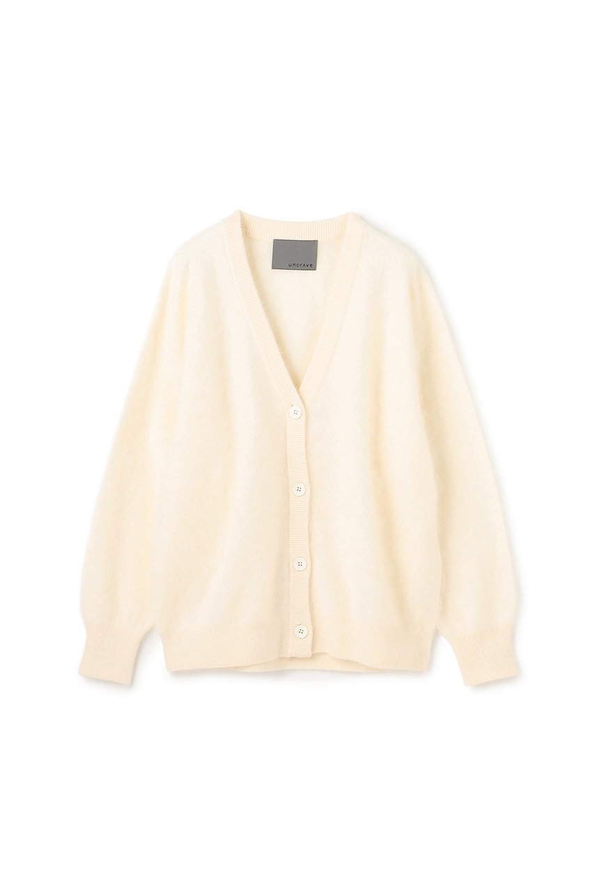 【アンクレイヴ/uncrave】のカシミヤファーニット カーディガン インテリア・キッズ・メンズ・レディースファッション・服の通販 founy(ファニー) 　ファッション　Fashion　レディースファッション　Fashion for Women　トップス・カットソー　Cut & Sew Tops　ニット　Knit Tops & Sweaters　カーディガン・羽織り　Layered Style Cardigans　エアリー　Airy Texture　カーディガン　Cardigan, Knitwear　オフ|ID: prp329100004737438 ipo3291000000034255759
