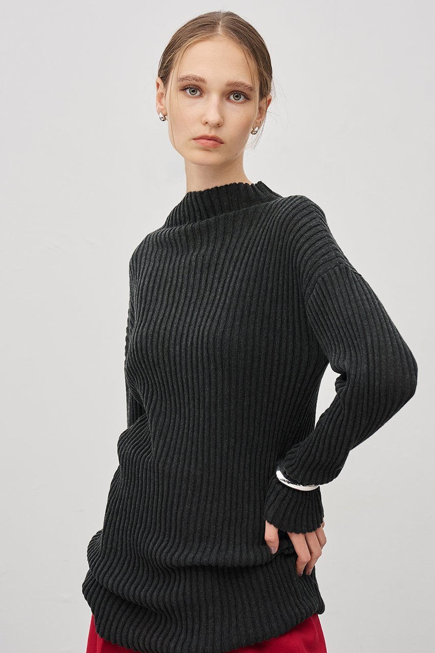 【アンクレイヴ/uncrave】のシアーストライプニット タートルトップス インテリア・キッズ・メンズ・レディースファッション・服の通販 founy(ファニー) 　ファッション　Fashion　レディースファッション　Fashion for Women　トップス・カットソー　Cut & Sew Tops　ニット　Knit Tops & Sweaters　カジュアルプルオーバー・ニットトップス　Pullovers & Knit Tops / Casual Pullovers　アクリル　Acrylic Material　インナー　Innerwear　シアー　Sheer, See-Through　ストライプ　Stripe, Striped Pattern　ボーダー　Border, Stripe　チャコール|ID: prp329100004737440 ipo3291000000034255767