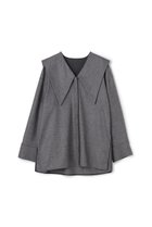 【アンクレイヴ/uncrave】のフランネル BIGカラーシャツ チャコール|ID:prp329100004737442