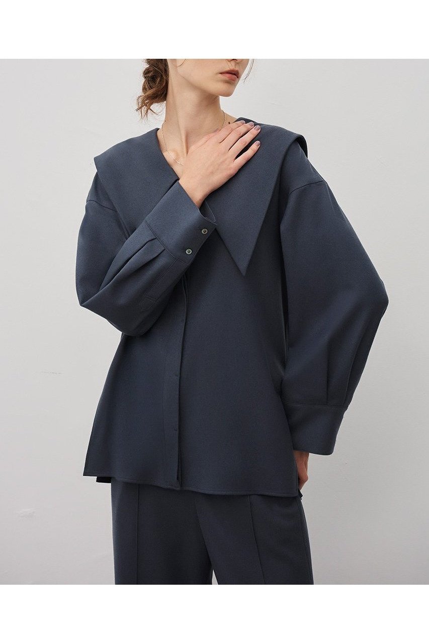 【アンクレイヴ/uncrave】のフランネル BIGカラーシャツ 人気、トレンドファッション・服の通販 founy(ファニー) 　ファッション　Fashion　レディースファッション　Fashion for Women　トップス・カットソー　Cut & Sew Tops　シャツ・ブラウス・オフィスカジュアル　Elegant Blouses & Button-Ups　インナー　Innerwear　ジャケット　Jacket, Outerwear　スリーブ　Sleeve, Long Sleeve / Short Sleeve　タートル　Turtleneck, Turtle Collar　ドレス　Dress, One-Piece　ビッグ　Big, Oversized　ロング　Long, Long-Length　新作・新入荷　New Arrivals / New In　other-5|ID: prp329100004737442 ipo3291000000034219458