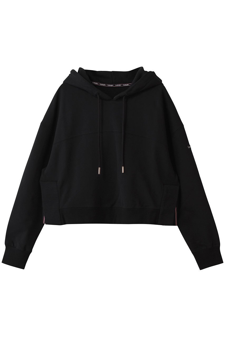 【レモンプレット/Lemonplet】のBIKA HOODED SWEATSHIRT インテリア・キッズ・メンズ・レディースファッション・服の通販 founy(ファニー) 　ファッション　Fashion　レディースファッション　Fashion for Women　トップス・カットソー　Cut & Sew Tops　シャツ・ブラウス・オフィスカジュアル　Elegant Blouses & Button-Ups　レディースパーカー・カジュアルフーディー　Casual Hoodies & Sweatshirts　ロングTシャツ・Tシャツ　Longline T-Shirts & Tees　スウェット・クルーネックトップス　Sweatshirts & Crewnecks / Relaxed Fit Sweat Tops　カットソー・ベーシックTシャツ　Cut-and-Sewn Tops / Stretch Tees & Basics　クロップド　Cropped, Short Length　シンプル　Simple, Minimal　スリット　Slit, Slit Detail　トレンド　Trend, Trending Now　ブラック|ID: prp329100004737454 ipo3291000000036153088