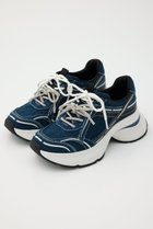 【スタッカート/STACCATO】のドルチェダブルリボンボリュームスニーカー インディゴ|ID:prp329100004737466