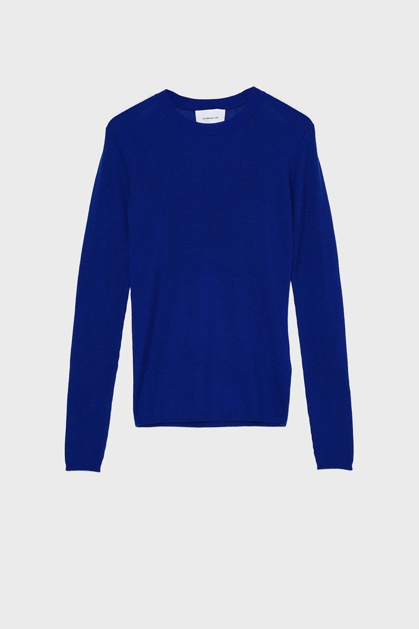 【スタニングルアー/STUNNING LURE】のrカシミヤリブプルオーバー インテリア・キッズ・メンズ・レディースファッション・服の通販 founy(ファニー) 　ファッション　Fashion　レディースファッション　Fashion for Women　トップス・カットソー　Cut & Sew Tops　ニット　Knit Tops & Sweaters　カジュアルプルオーバー・ニットトップス　Pullovers & Knit Tops / Casual Pullovers　エアリー　Airy Texture　再入荷　Restock / Back in Stock　ブルー|ID: prp329100004737468 ipo3291000000034594869