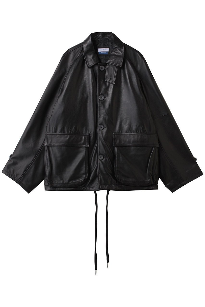 【メゾンスペシャル/MAISON SPECIAL】の【UNISEX】SHEEPレザーフロントボタンシングルジャケット インテリア・キッズ・メンズ・レディースファッション・服の通販 founy(ファニー) 　ファッション　Fashion　レディースファッション　Fashion for Women　アウター　Coat / Outerwear Collection　レディースジャケット・軽アウター　Jackets　ユニセックス　Unisex, Genderless　ジャケット　Jacket, Outerwear　ビンテージ　Vintage, Retro Style　エレガント 上品　Elegant　新作・新入荷　New Arrivals / New In　BLK(ブラック)|ID: prp329100004737477 ipo3291000000034219700
