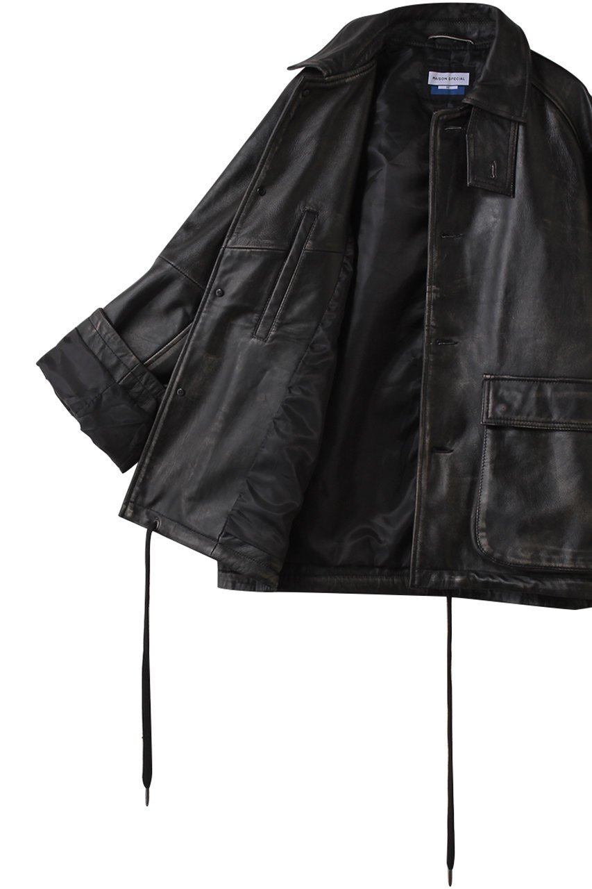【メゾンスペシャル/MAISON SPECIAL】の【UNISEX】SHEEPレザーフロントボタンシングルジャケット 人気、トレンドファッション・服の通販 founy(ファニー) 　ファッション　Fashion　レディースファッション　Fashion for Women　アウター　Coat / Outerwear Collection　レディースジャケット・軽アウター　Jackets　ユニセックス　Unisex, Genderless　ジャケット　Jacket, Outerwear　ビンテージ　Vintage, Retro Style　エレガント 上品　Elegant　新作・新入荷　New Arrivals / New In　other-6|ID: prp329100004737477 ipo3291000000034219709