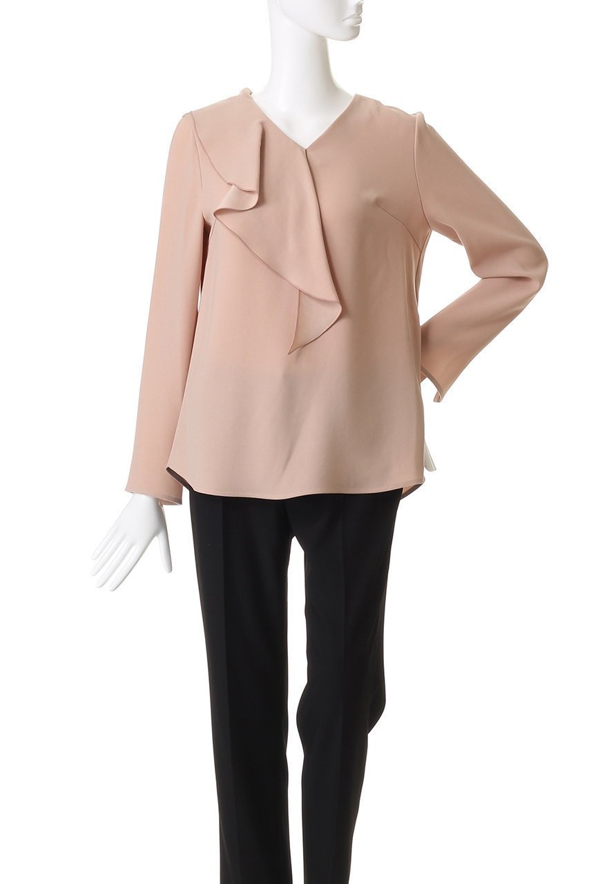 【アルアバイル/allureville】の【Loulou Willoughby】ラッフルスカーフブラウス B 人気、トレンドファッション・服の通販 founy(ファニー) 　ファッション　Fashion　レディースファッション　Fashion for Women　トップス・カットソー　Cut & Sew Tops　シャツ・ブラウス・オフィスカジュアル　Elegant Blouses & Button-Ups　アシンメトリー　Asymmetrical Style　スカーフ　Scarf, Neckwear　スリーブ　Sleeve, Long Sleeve / Short Sleeve　セットアップ　Set-Up, Coordinated Outfit　ファブリック　Fabric, Textile　ロング　Long, Long-Length　エレガント 上品　Elegant　新作・新入荷　New Arrivals / New In　other-2|ID: prp329100004737491 ipo3291000000034219786
