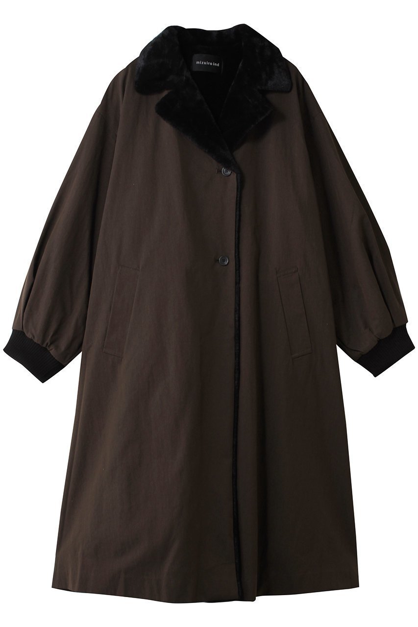 【ミズイロ インド/mizuiro ind】のバックボアコート インテリア・キッズ・メンズ・レディースファッション・服の通販 founy(ファニー) ファッション Fashion レディースファッション Fashion for Women アウター Coat / Outerwear Collection コート・ロングコート・ピーコート Long Coats, Peacoats & More バランス Balance, Style Balance リュクス Luxury, Elegant, High-End, Chic ロング Long, Long-Length エレガント 上品 Elegant A/W・秋冬 Autumn/Winter brown|ID: prp329100004737496 ipo3291000000035295947