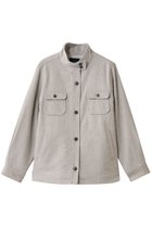 【ミズイロ インド/mizuiro ind】のback boa shirt JK ジャケット l.gray|ID:prp329100004737498