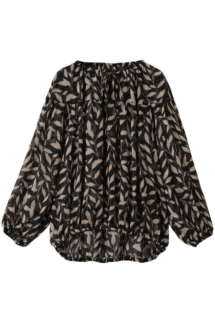 【エリオポール/heliopole】のデヴォープリントギャザーブラウス インテリア・キッズ・メンズ・レディースファッション・服の通販 founy(ファニー) https://founy.com/ ファッション Fashion レディースファッション Fashion for Women トップス・カットソー Cut & Sew Tops シャツ・ブラウス・オフィスカジュアル Elegant Blouses & Button-Ups おすすめ Recommended / Our Picks ギャザー Gathered, Ruffled スリーブ Sleeve, Long Sleeve / Short Sleeve デニム Denim, Jeans Material フランス France, French プリント Print, Printed Pattern ロング Long, Long-Length |ID: prp329100004737502 ipo3291000000035416032