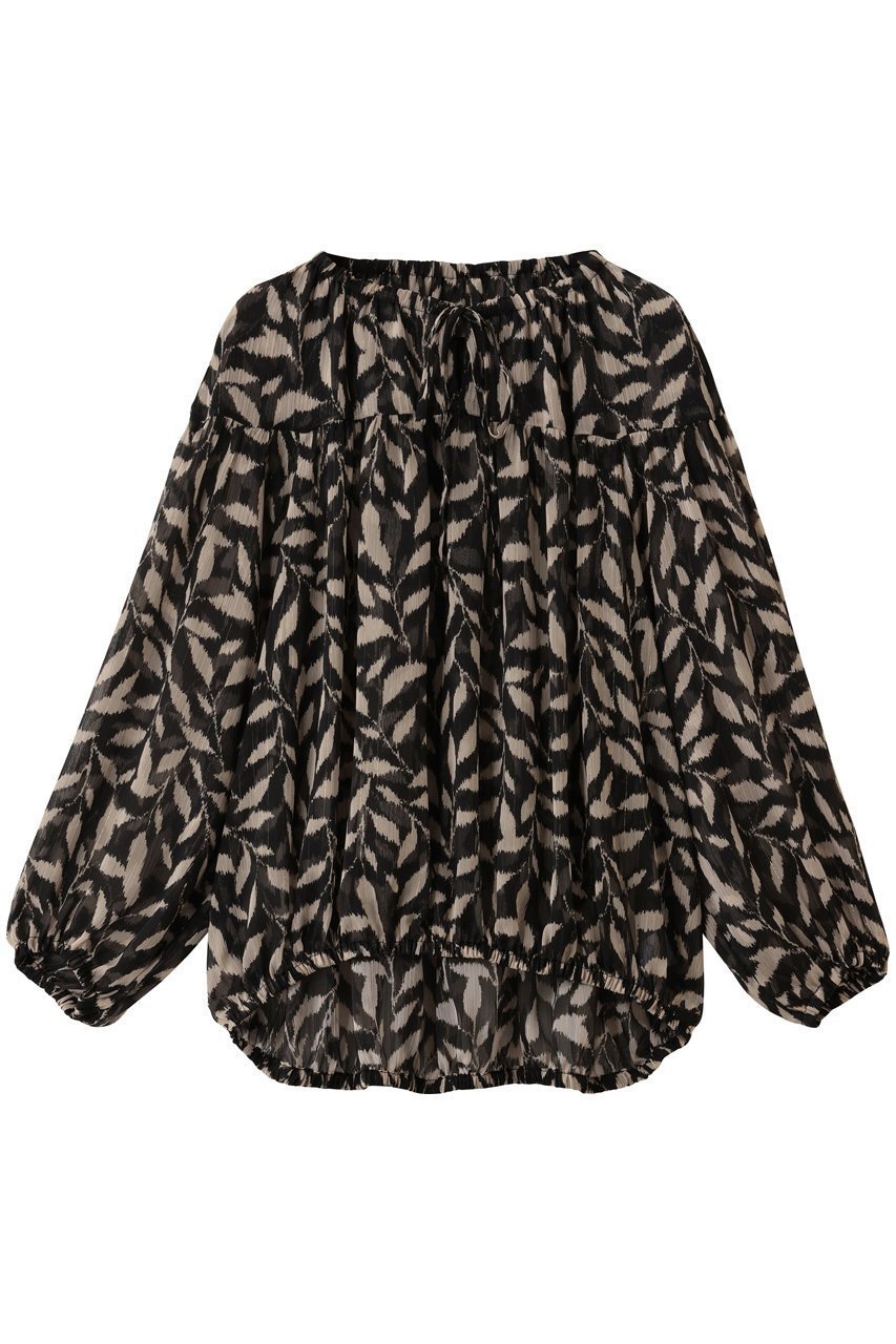 【エリオポール/heliopole】のデヴォープリントギャザーブラウス インテリア・キッズ・メンズ・レディースファッション・服の通販 founy(ファニー) ファッション Fashion レディースファッション Fashion for Women トップス・カットソー Cut & Sew Tops シャツ・ブラウス・オフィスカジュアル Elegant Blouses & Button-Ups おすすめ Recommended / Our Picks ギャザー Gathered, Ruffled スリーブ Sleeve, Long Sleeve / Short Sleeve デニム Denim, Jeans Material フランス France, French プリント Print, Printed Pattern ロング Long, Long-Length ホワイト|ID: prp329100004737502 ipo3291000000035940420