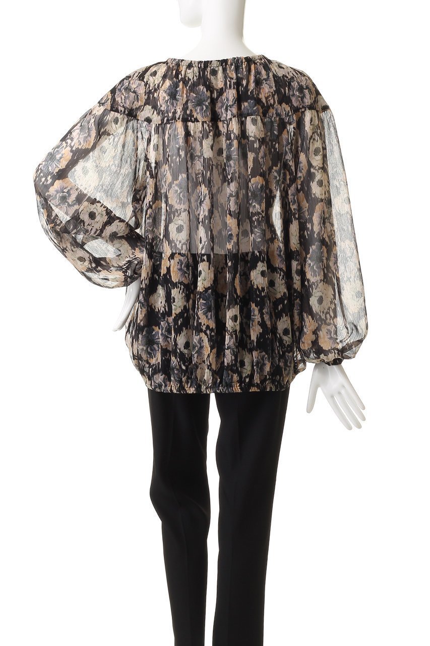 【エリオポール/heliopole】のデヴォープリントギャザーブラウス 人気、トレンドファッション・服の通販 founy(ファニー) ファッション Fashion レディースファッション Fashion for Women トップス・カットソー Cut & Sew Tops シャツ・ブラウス・オフィスカジュアル Elegant Blouses & Button-Ups おすすめ Recommended / Our Picks ギャザー Gathered, Ruffled スリーブ Sleeve, Long Sleeve / Short Sleeve デニム Denim, Jeans Material フランス France, French プリント Print, Printed Pattern ロング Long, Long-Length other-4|ID: prp329100004737502 ipo3291000000035940424