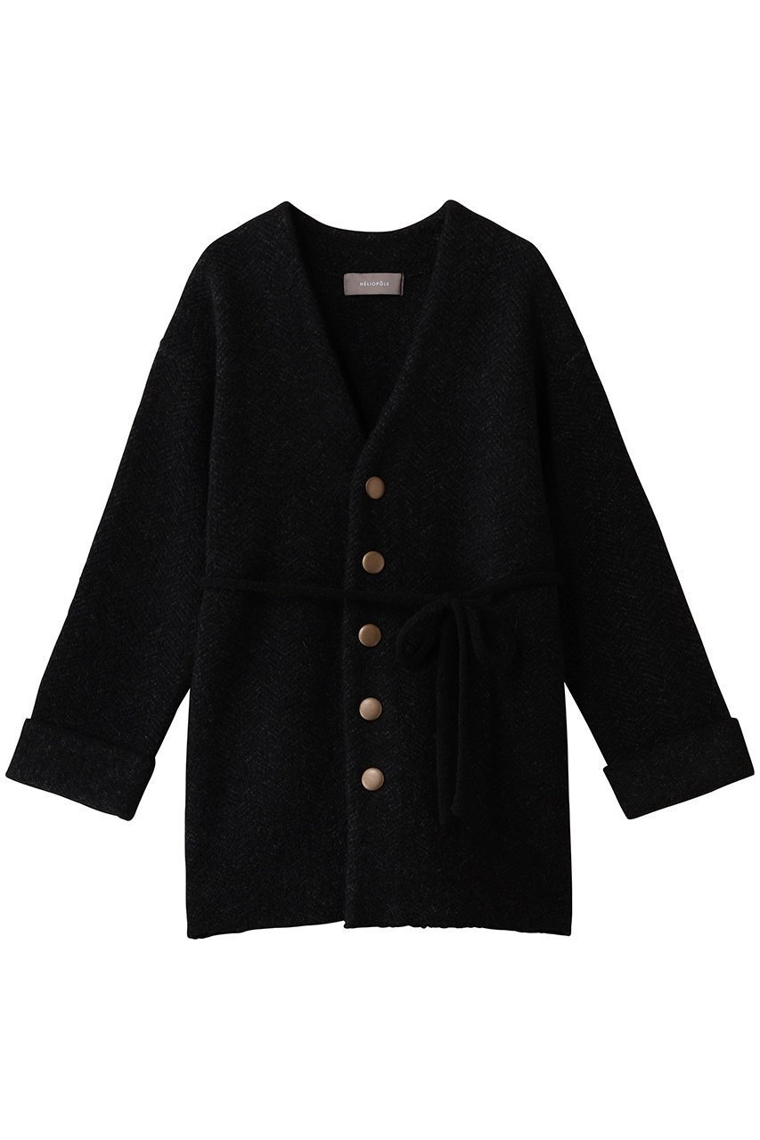 【エリオポール/heliopole】のヘリンボーンニットジャケット 人気、トレンドファッション・服の通販 founy(ファニー) 　ファッション　Fashion　レディースファッション　Fashion for Women　アウター　Coat / Outerwear Collection　レディースジャケット・軽アウター　Jackets　ジャケット　Jacket, Outerwear　フロント　Front, Front Design　秋　Autumn　 other-1|ID: prp329100004737504 ipo3291000000035940426