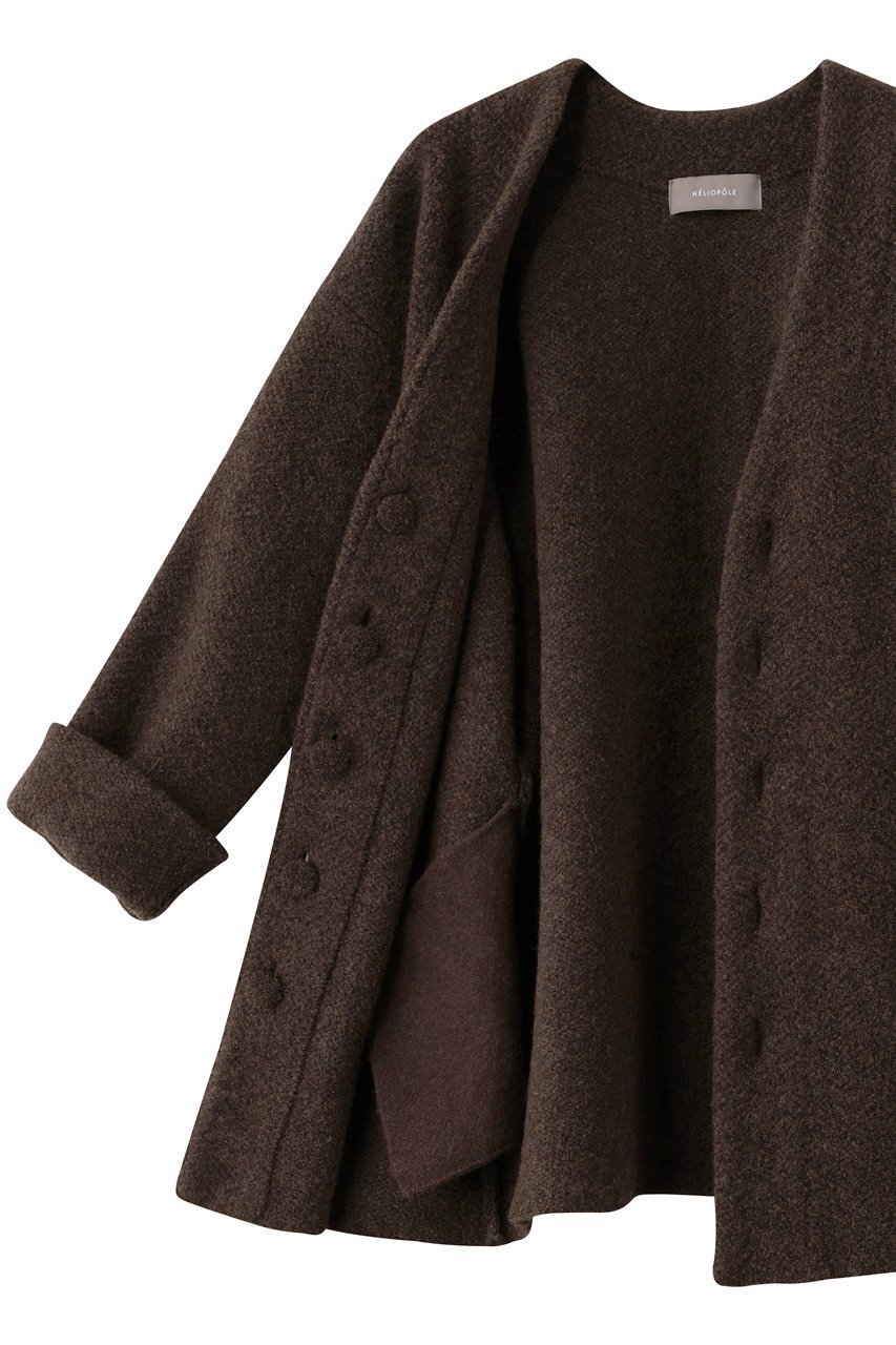 【エリオポール/heliopole】のヘリンボーンニットジャケット 人気、トレンドファッション・服の通販 founy(ファニー) 　ファッション　Fashion　レディースファッション　Fashion for Women　アウター　Coat / Outerwear Collection　レディースジャケット・軽アウター　Jackets　ジャケット　Jacket, Outerwear　フロント　Front, Front Design　秋　Autumn　other-6|ID: prp329100004737504 ipo3291000000035940433