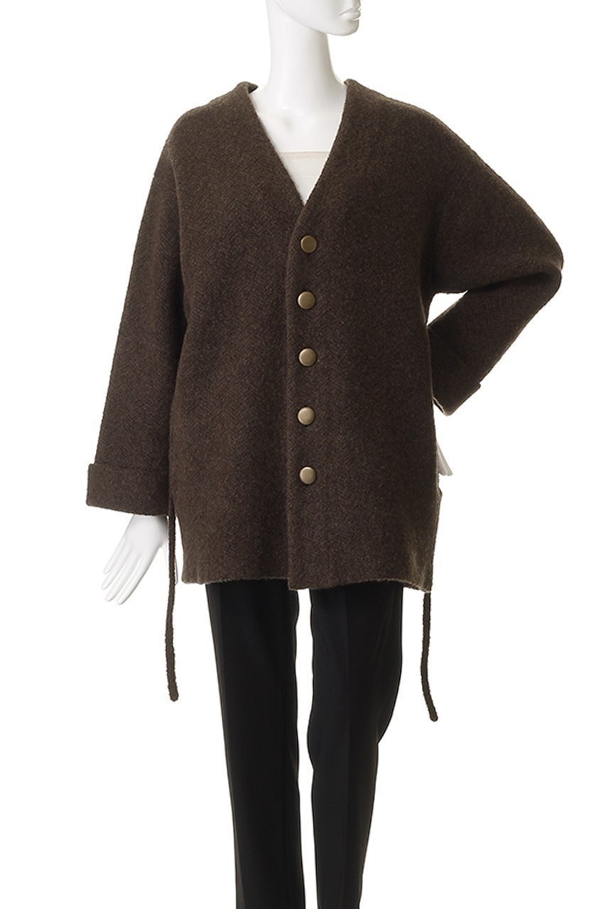 【エリオポール/heliopole】のヘリンボーンニットジャケット 人気、トレンドファッション・服の通販 founy(ファニー) 　ファッション　Fashion　レディースファッション　Fashion for Women　アウター　Coat / Outerwear Collection　レディースジャケット・軽アウター　Jackets　ジャケット　Jacket, Outerwear　フロント　Front, Front Design　秋　Autumn　other-8|ID: prp329100004737504 ipo3291000000035940435