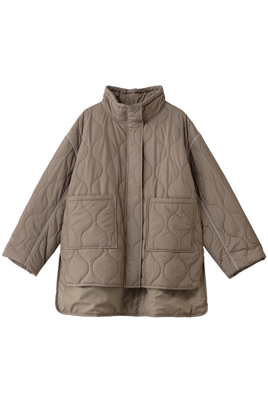 【エリオポール/heliopole】のキルテッドミリタリーブルゾン インテリア・キッズ・メンズ・レディースファッション・服の通販 founy(ファニー) 　ファッション　Fashion　レディースファッション　Fashion for Women　アウター　Coat / Outerwear Collection　レディースジャケット・軽アウター　Jackets　ブルゾンジャケット・スポーティアウター　Blouson Jackets　キルティング　Quilted, Quilting　ジャケット　Jacket, Outerwear　スタンド　Stand Collar, Upright Stand　ブルゾン　Blouson, Bomber Jacket　ミリタリー　Military, Army Style　モダン　Modern, Contemporary　新作・新入荷　New Arrivals / New In　ベージュ|ID: prp329100004737508 ipo3291000000034219898