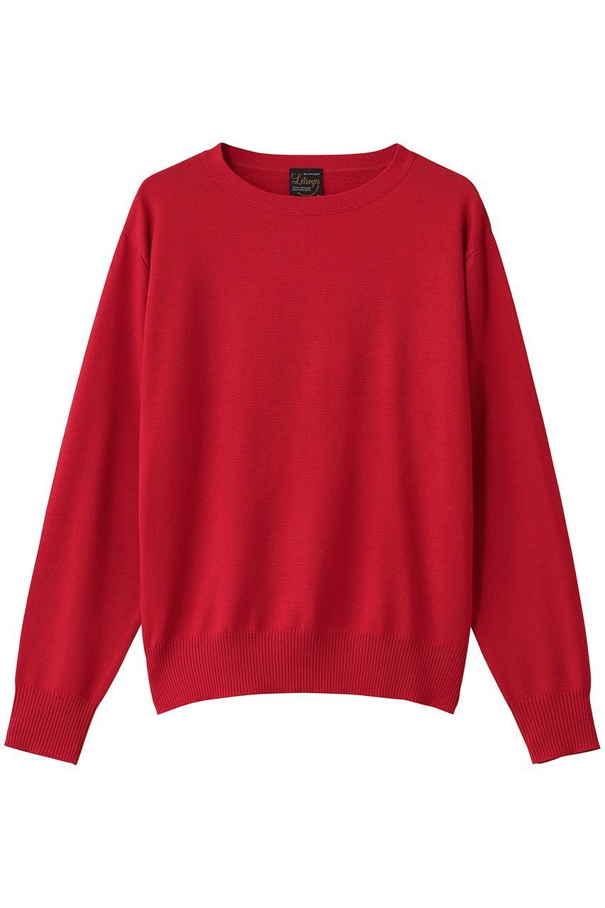 【エリオポール/heliopole】の【Letroyes】THOMA クルーネック インテリア・キッズ・メンズ・レディースファッション・服の通販 founy(ファニー) 　ファッション　Fashion　レディースファッション　Fashion for Women　トップス・カットソー　Cut & Sew Tops　ニット　Knit Tops & Sweaters　カジュアルプルオーバー・ニットトップス　Pullovers & Knit Tops / Casual Pullovers　シンプル　Simple, Minimal　定番　Standard, Basic Item　新作・新入荷　New Arrivals / New In　レッド|ID: prp329100004737511 ipo3291000000034219916