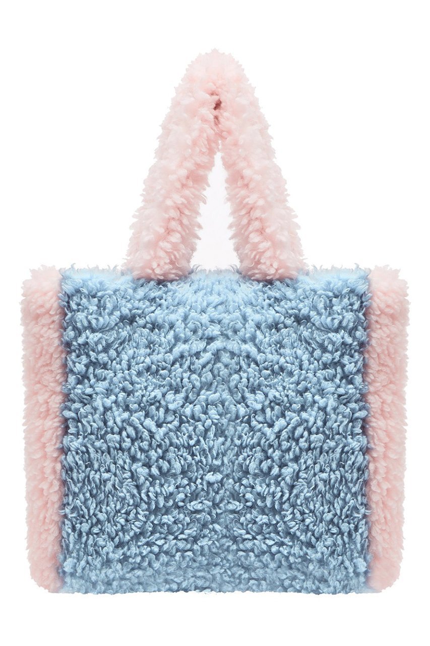 【レモンプレット/Lemonplet】のFAUX FUR PHRYNE ECO BAG インテリア・キッズ・メンズ・レディースファッション・服の通販 founy(ファニー) 　ファッション　Fashion　レディースファッション　Fashion for Women　バッグ　Bags　フェイクファー　Faux Fur, Imitation Fur　ベーシック　Basic, Essential　ポケット　Pocket, Pocket Detail　ミックス　Mix, Mixed Style　再入荷　Restock / Back in Stock　軽量　Lightweight, Ultra Light　雑誌　Magazine, Fashion Magazine　BABYBLUE&BABYPINK|ID: prp329100004737518 ipo3291000000034219965