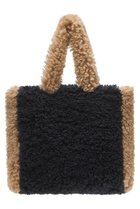 【レモンプレット/Lemonplet】のFAUX FUR PHRYNE ECO BAG NAVY&BEIGE|ID:prp329100004737518