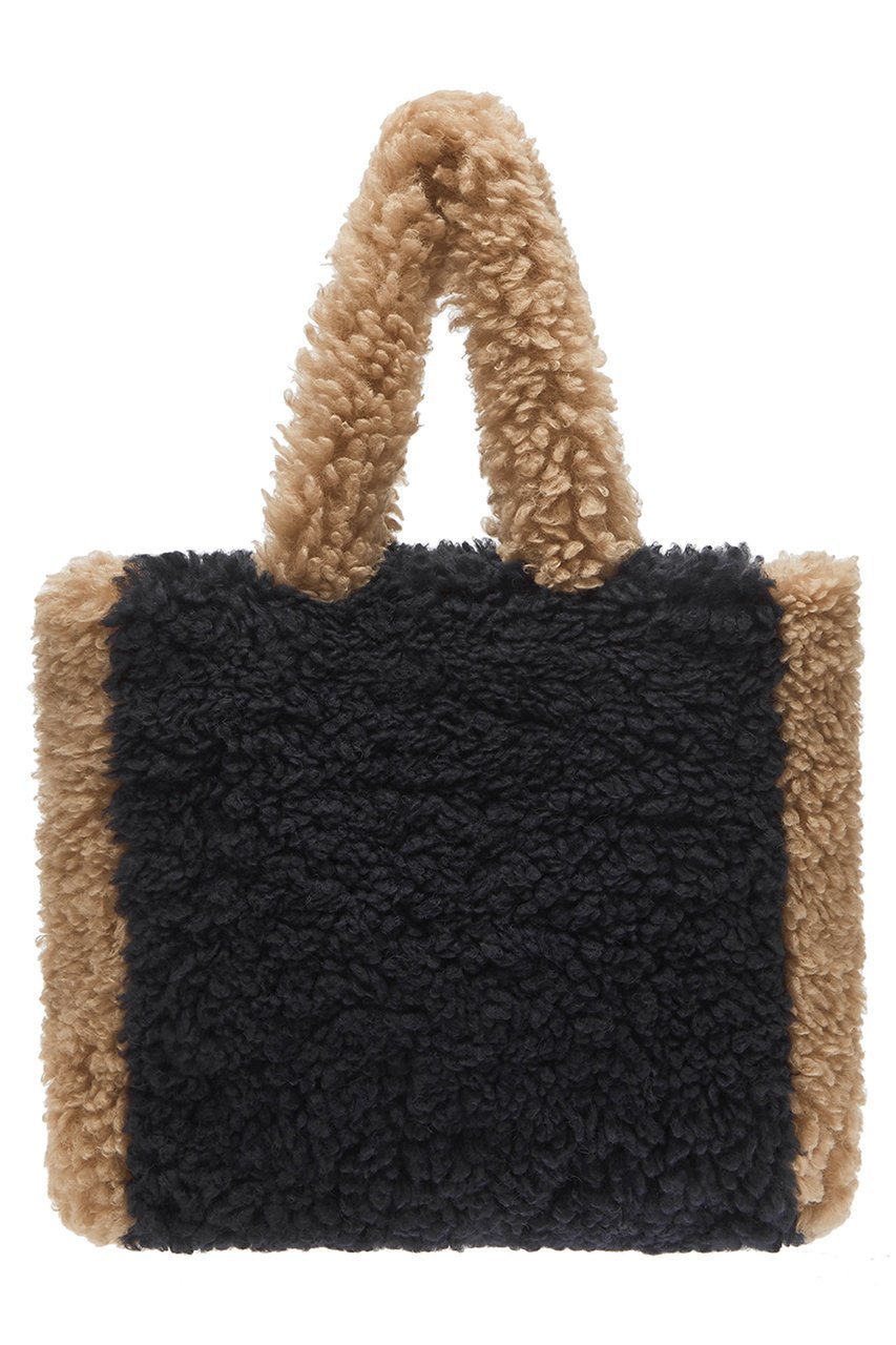 【レモンプレット/Lemonplet】のFAUX FUR PHRYNE ECO BAG インテリア・キッズ・メンズ・レディースファッション・服の通販 founy(ファニー) 　ファッション　Fashion　レディースファッション　Fashion for Women　バッグ　Bags　フェイクファー　Faux Fur, Imitation Fur　ベーシック　Basic, Essential　ポケット　Pocket, Pocket Detail　ミックス　Mix, Mixed Style　再入荷　Restock / Back in Stock　軽量　Lightweight, Ultra Light　雑誌　Magazine, Fashion Magazine　NAVY&BEIGE|ID: prp329100004737518 ipo3291000000034219966