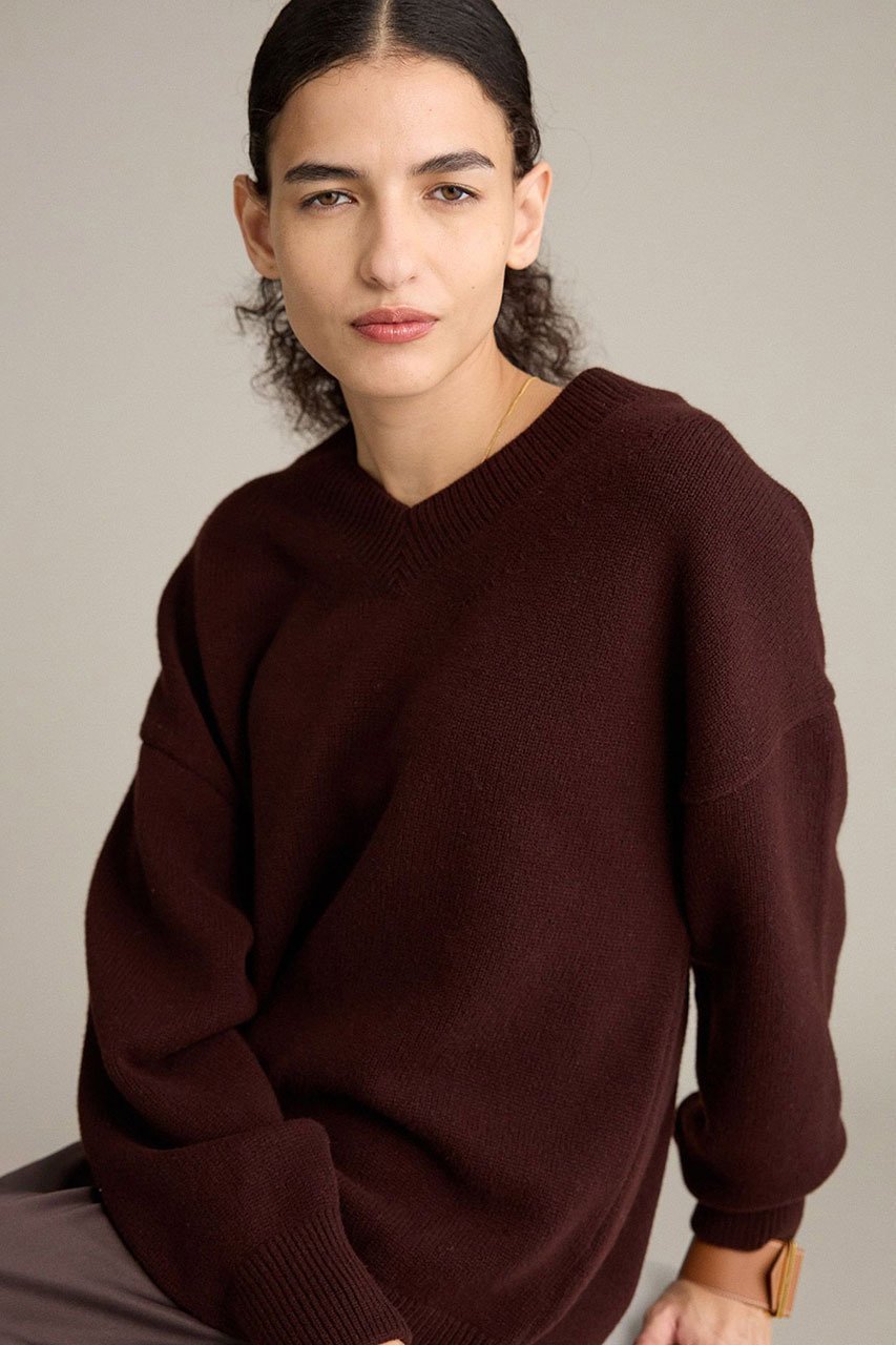 【ブリル/BRILL】のブリットウールVネックプルオーバー 人気、トレンドファッション・服の通販 founy(ファニー) 　ファッション　Fashion　レディースファッション　Fashion for Women　トップス・カットソー　Cut & Sew Tops　ニット　Knit Tops & Sweaters　カジュアルプルオーバー・ニットトップス　Pullovers & Knit Tops / Casual Pullovers　Vネックトップス　V-Neck Tops / V-Cut Neckline Shirts　シンプル　Simple, Minimal　エレガント 上品　Elegant　新作・新入荷　New Arrivals / New In　other-4|ID: prp329100004737523 ipo3291000000034220009