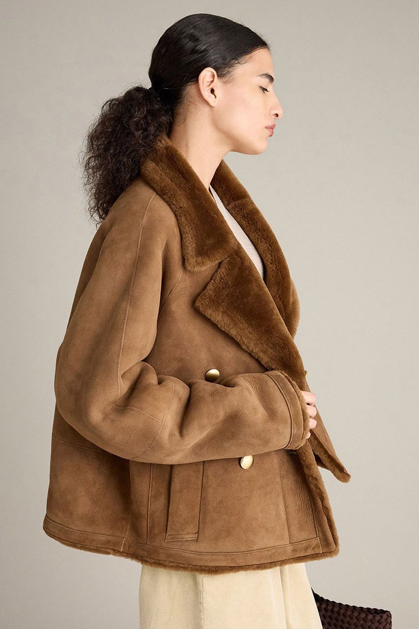 【ブリル/BRILL】のMERINNOムートンコート 人気、トレンドファッション・服の通販 founy(ファニー) 　ファッション　Fashion　レディースファッション　Fashion for Women　アウター　Coat / Outerwear Collection　コート・ロングコート・ピーコート　Long Coats, Peacoats & More　ショート　Short, Short Length　ムートン　Shearling, Mouton　冬　Winter / This Winter　新作・新入荷　New Arrivals / New In　other-5|ID: prp329100004737524 ipo3291000000034220018