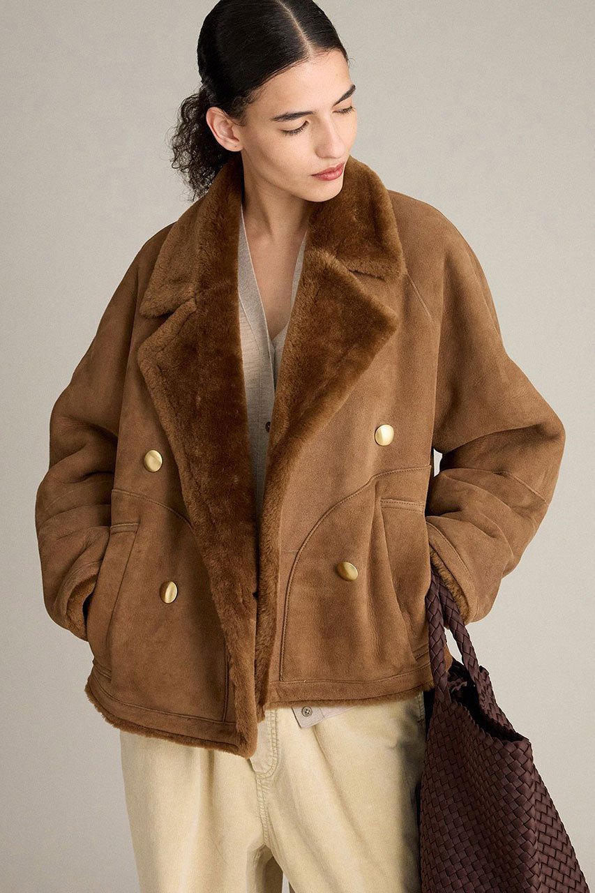 【ブリル/BRILL】のMERINNOムートンコート 人気、トレンドファッション・服の通販 founy(ファニー) 　ファッション　Fashion　レディースファッション　Fashion for Women　アウター　Coat / Outerwear Collection　コート・ロングコート・ピーコート　Long Coats, Peacoats & More　ショート　Short, Short Length　ムートン　Shearling, Mouton　冬　Winter / This Winter　 other-1|ID: prp329100004737524 ipo3291000000035940492