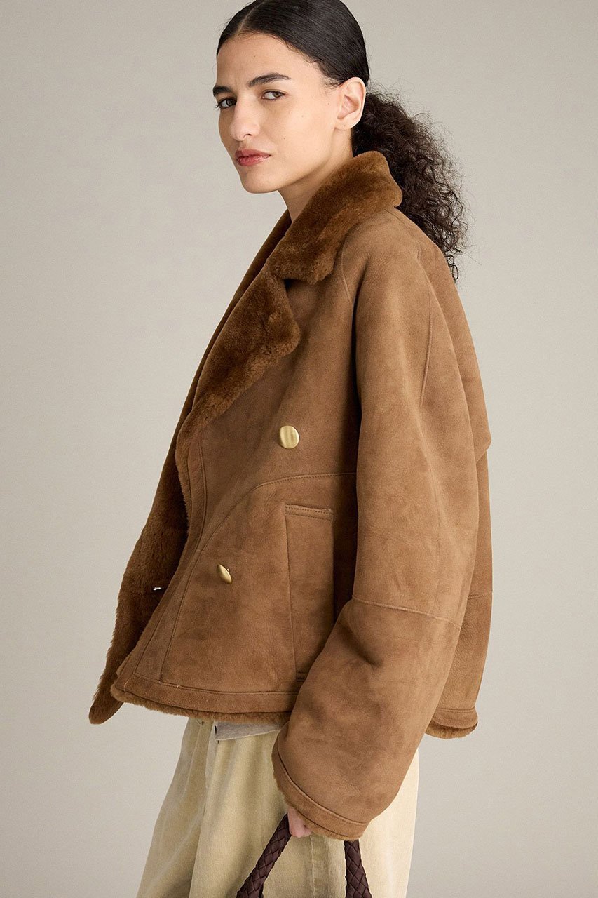 【ブリル/BRILL】のMERINNOムートンコート 人気、トレンドファッション・服の通販 founy(ファニー) 　ファッション　Fashion　レディースファッション　Fashion for Women　アウター　Coat / Outerwear Collection　コート・ロングコート・ピーコート　Long Coats, Peacoats & More　ショート　Short, Short Length　ムートン　Shearling, Mouton　冬　Winter / This Winter　other-3|ID: prp329100004737524 ipo3291000000035940496