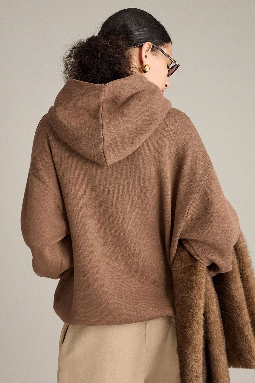 【ブリル/BRILL】のニットフーデッドプルオーバー 人気、トレンドファッション・服の通販 founy(ファニー) 　ファッション　Fashion　レディースファッション　Fashion for Women　トップス・カットソー　Cut & Sew Tops　ニット　Knit Tops & Sweaters　カジュアルプルオーバー・ニットトップス　Pullovers & Knit Tops / Casual Pullovers　インナー　Innerwear　ジャカード／ジャガード　Jacquard, Woven Pattern　タートル　Turtleneck, Turtle Collar　デニム　Denim, Jeans Material　バランス　Balance, Style Balance　新作・新入荷　New Arrivals / New In　other-3|ID: prp329100004737525 ipo3291000000034220027