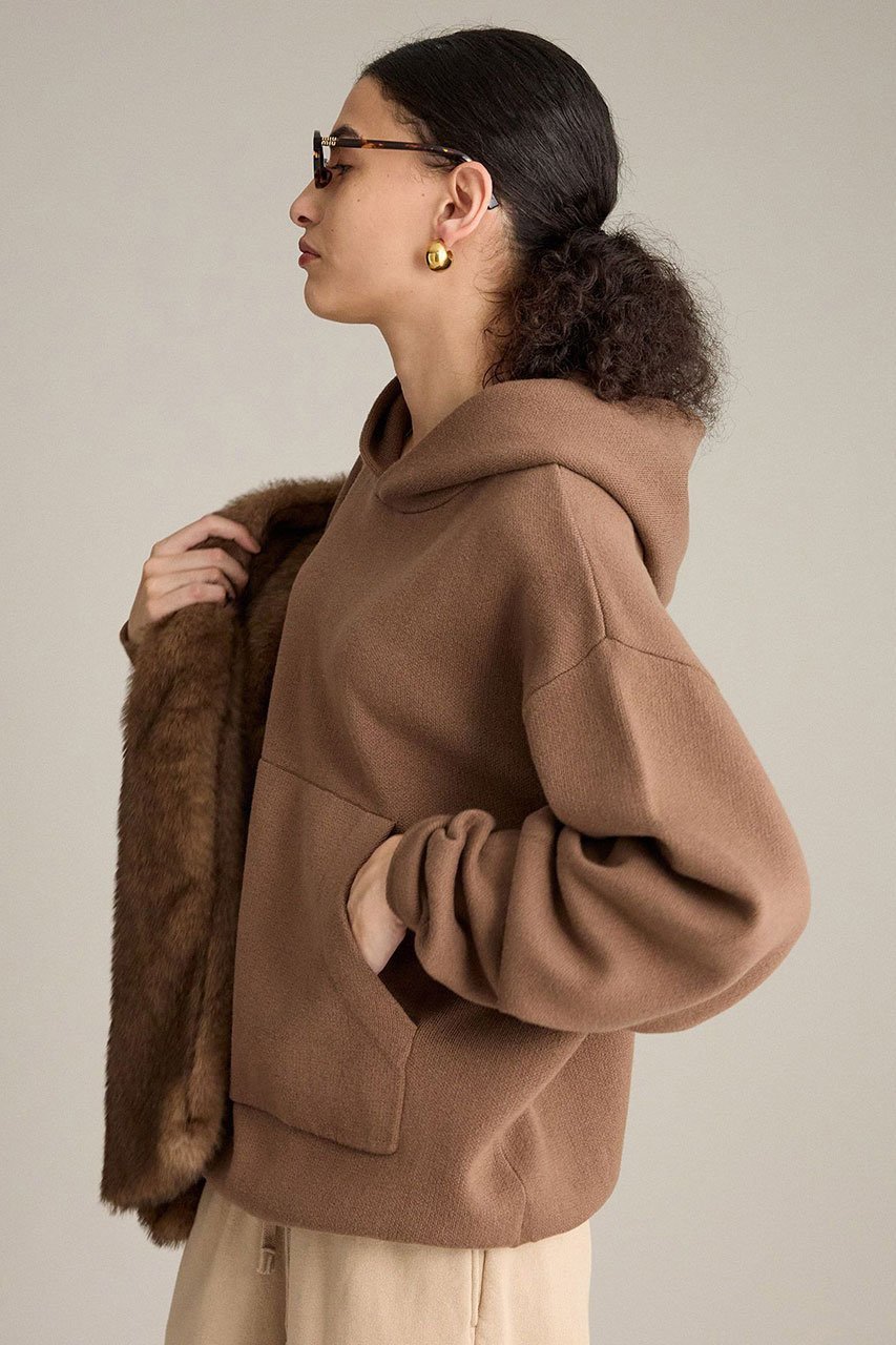 【ブリル/BRILL】のニットフーデッドプルオーバー 人気、トレンドファッション・服の通販 founy(ファニー) 　ファッション　Fashion　レディースファッション　Fashion for Women　トップス・カットソー　Cut & Sew Tops　ニット　Knit Tops & Sweaters　カジュアルプルオーバー・ニットトップス　Pullovers & Knit Tops / Casual Pullovers　インナー　Innerwear　ジャカード／ジャガード　Jacquard, Woven Pattern　タートル　Turtleneck, Turtle Collar　デニム　Denim, Jeans Material　バランス　Balance, Style Balance　新作・新入荷　New Arrivals / New In　other-5|ID: prp329100004737525 ipo3291000000034220029