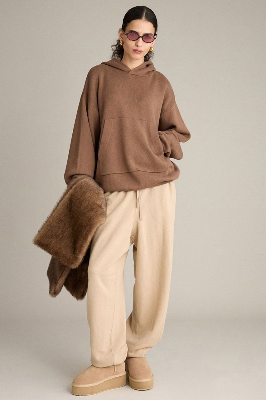 【ブリル/BRILL】のニットフーデッドプルオーバー 人気、トレンドファッション・服の通販 founy(ファニー) 　ファッション　Fashion　レディースファッション　Fashion for Women　トップス・カットソー　Cut & Sew Tops　ニット　Knit Tops & Sweaters　カジュアルプルオーバー・ニットトップス　Pullovers & Knit Tops / Casual Pullovers　インナー　Innerwear　ジャカード／ジャガード　Jacquard, Woven Pattern　タートル　Turtleneck, Turtle Collar　デニム　Denim, Jeans Material　バランス　Balance, Style Balance　再入荷　Restock / Back in Stock　other-6|ID: prp329100004737525 ipo3291000000035348076