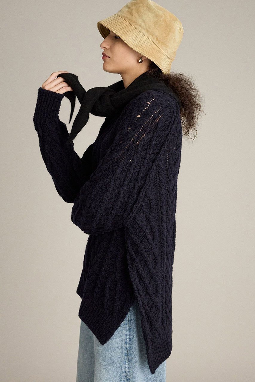 【ブリル/BRILL】のケーブルスリットプルオーバー 人気、トレンドファッション・服の通販 founy(ファニー) 　ファッション　Fashion　レディースファッション　Fashion for Women　トップス・カットソー　Cut & Sew Tops　ニット　Knit Tops & Sweaters　カジュアルプルオーバー・ニットトップス　Pullovers & Knit Tops / Casual Pullovers　新作・新入荷　New Arrivals / New In　秋　Autumn　other-3|ID: prp329100004737526 ipo3291000000034220039
