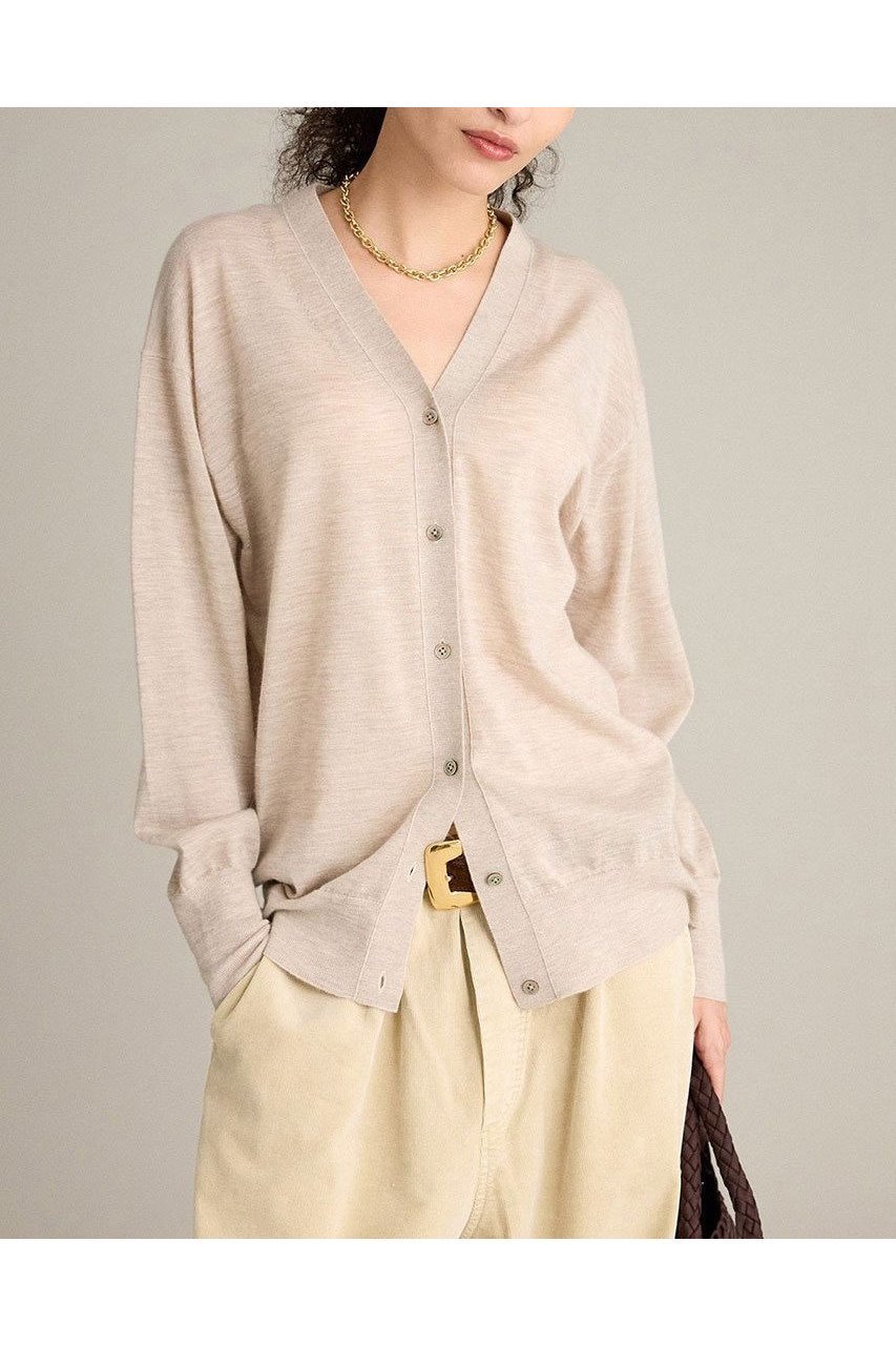 【ブリル/BRILL】のCARIAGGI カシミヤカーディガン インテリア・キッズ・メンズ・レディースファッション・服の通販 founy(ファニー) 　ファッション　Fashion　レディースファッション　Fashion for Women　トップス・カットソー　Cut & Sew Tops　ニット　Knit Tops & Sweaters　カーディガン・羽織り　Layered Style Cardigans　カーディガン　Cardigan, Knitwear　シンプル　Simple, Minimal　新作・新入荷　New Arrivals / New In　ライトベージュ|ID: prp329100004737527 ipo3291000000034220049