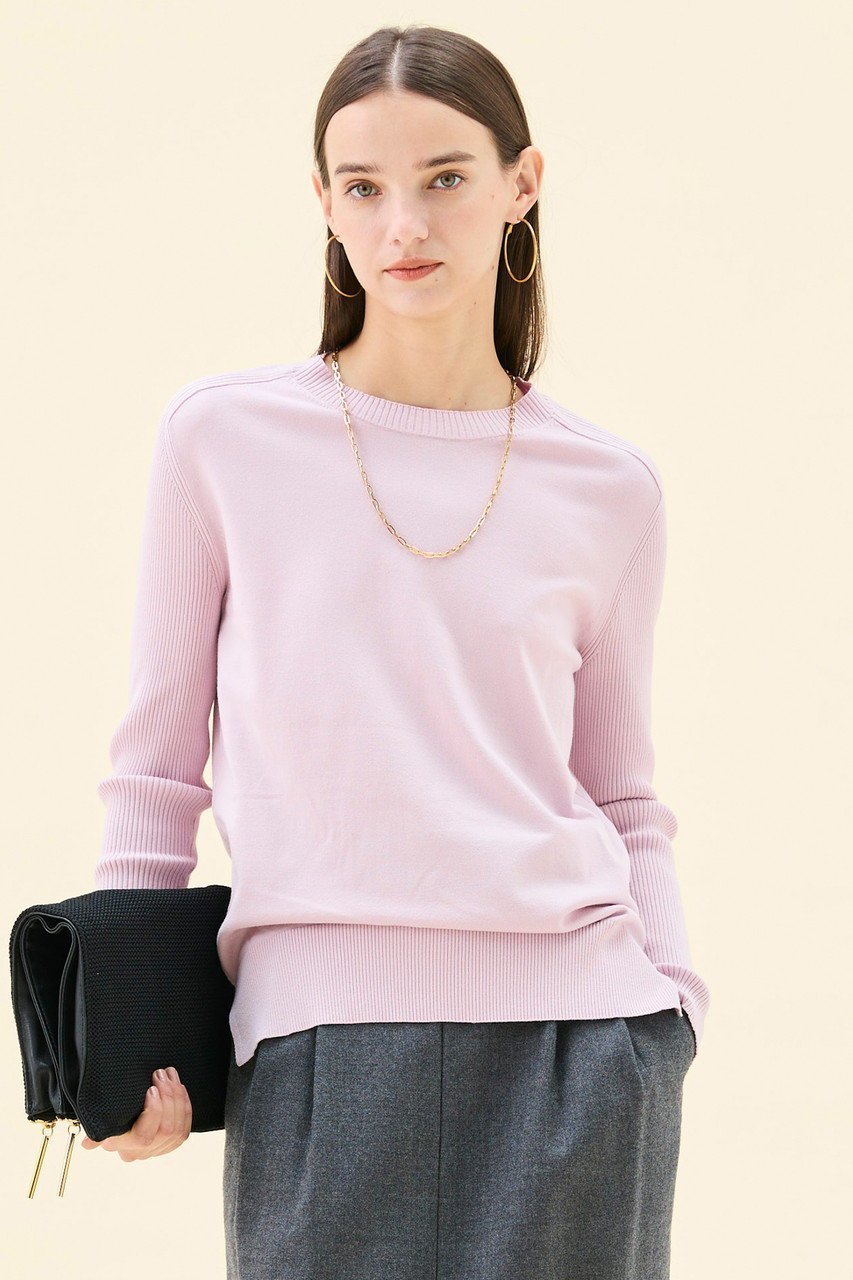 【ベイジ,/BEIGE,】のWILLOW(ウィロウ)/ストレッチクルーネックリブニット 人気、トレンドファッション・服の通販 founy(ファニー) 　ファッション　Fashion　レディースファッション　Fashion for Women　トップス・カットソー　Cut & Sew Tops　ニット　Knit Tops & Sweaters　カジュアルプルオーバー・ニットトップス　Pullovers & Knit Tops / Casual Pullovers　インナー　Innerwear　コンパクト　Compact, Small Size　シンプル　Simple, Minimal　other-7|ID: prp329100004737529 ipo3291000000034281704