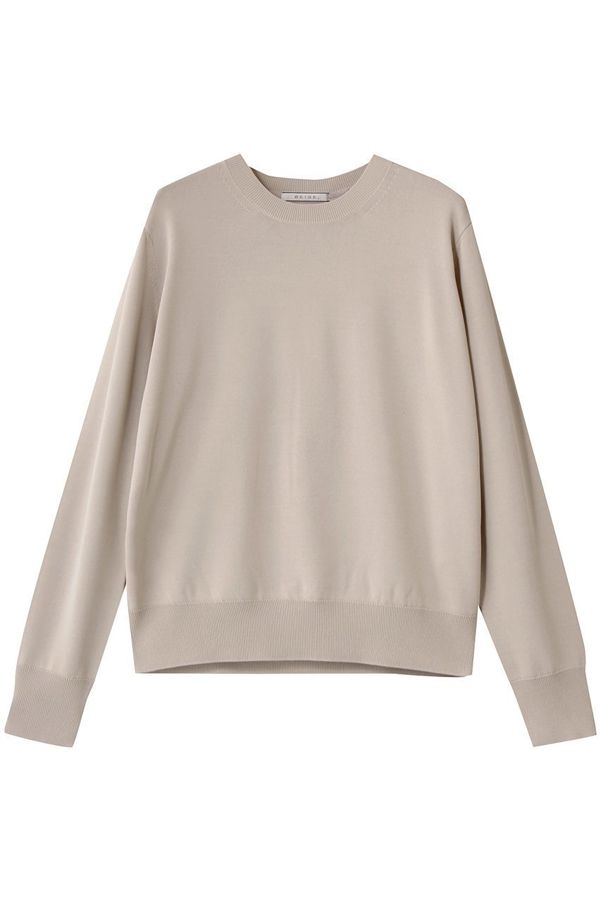 【ベイジ,/BEIGE,】のLECERF(ルセルフ)/異素材バックシアーストレッチニット 人気、トレンドファッション・服の通販 founy(ファニー) 　ファッション　Fashion　レディースファッション　Fashion for Women　トップス・カットソー　Cut & Sew Tops　ニット　Knit Tops & Sweaters　カジュアルプルオーバー・ニットトップス　Pullovers & Knit Tops / Casual Pullovers　シアー　Sheer, See-Through　シンプル　Simple, Minimal　ロング　Long, Long-Length　新作・新入荷　New Arrivals / New In　 other-1|ID: prp329100004737530 ipo3291000000034220076