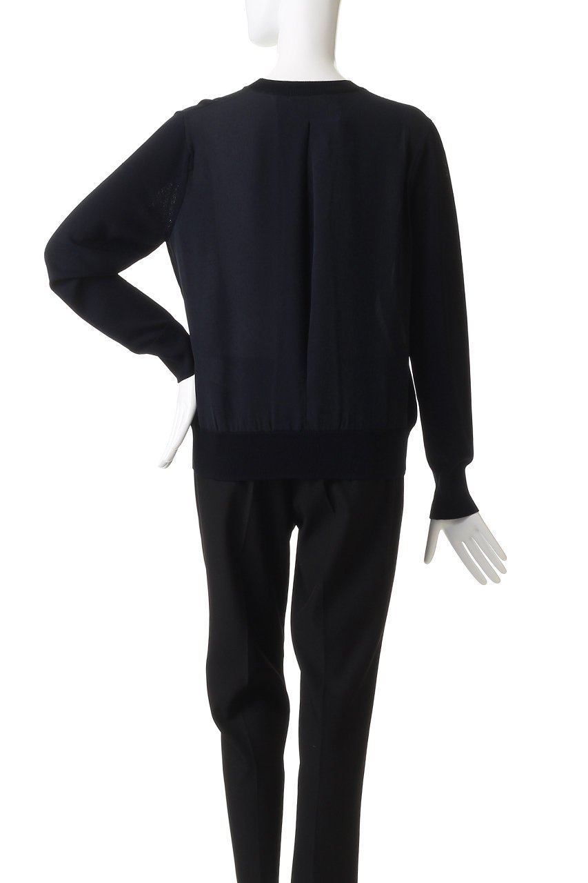 【ベイジ,/BEIGE,】のLECERF(ルセルフ)/異素材バックシアーストレッチニット 人気、トレンドファッション・服の通販 founy(ファニー) 　ファッション　Fashion　レディースファッション　Fashion for Women　トップス・カットソー　Cut & Sew Tops　ニット　Knit Tops & Sweaters　カジュアルプルオーバー・ニットトップス　Pullovers & Knit Tops / Casual Pullovers　シアー　Sheer, See-Through　シンプル　Simple, Minimal　ロング　Long, Long-Length　other-4|ID: prp329100004737530 ipo3291000000035954096