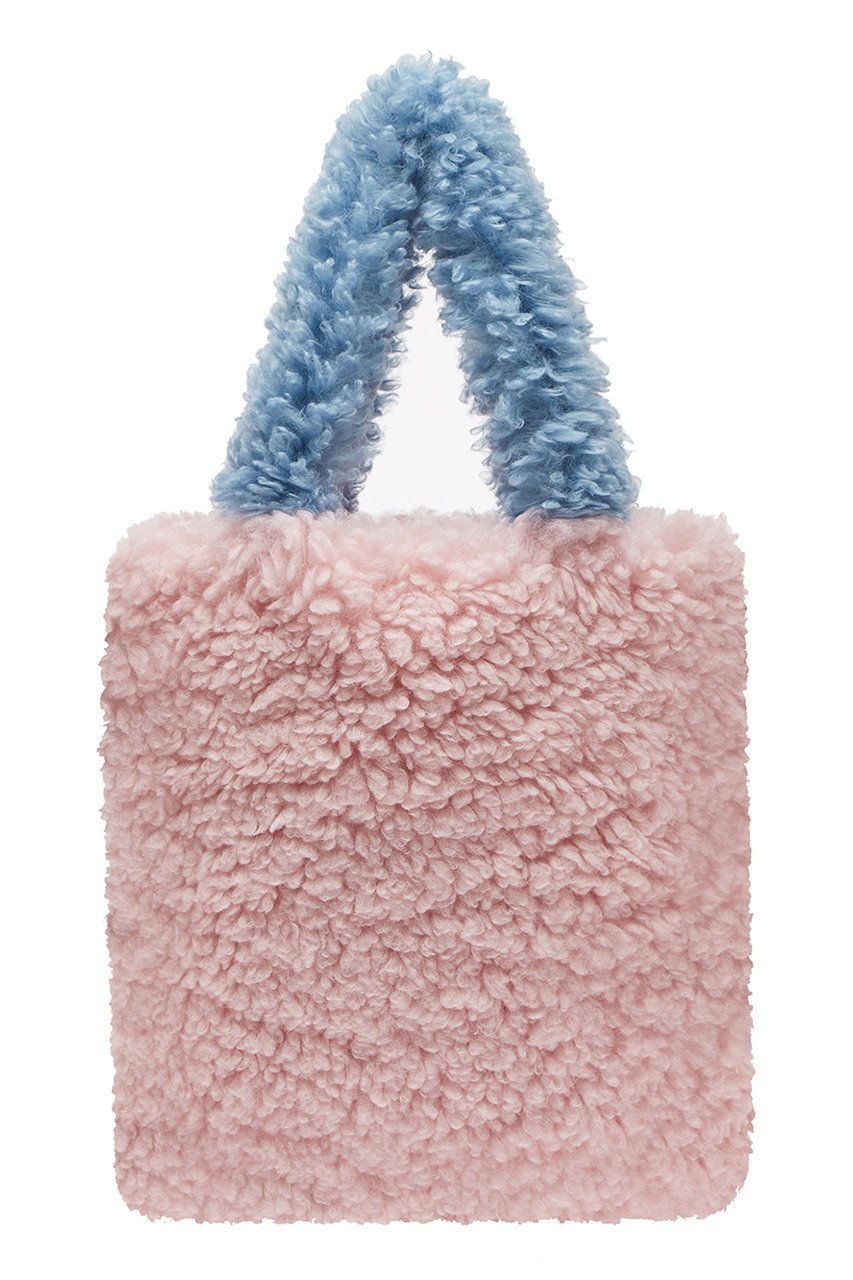 【レモンプレット/Lemonplet】のFAUX FUR MORIE ECO BAG インテリア・キッズ・メンズ・レディースファッション・服の通販 founy(ファニー) 　ファッション　Fashion　レディースファッション　Fashion for Women　バッグ　Bags　ベーシック　Basic, Essential　ポケット　Pocket, Pocket Detail　ミックス　Mix, Mixed Style　再入荷　Restock / Back in Stock　軽量　Lightweight, Ultra Light　BABYPINK&BABYBLUE|ID: prp329100004737531 ipo3291000000034220085