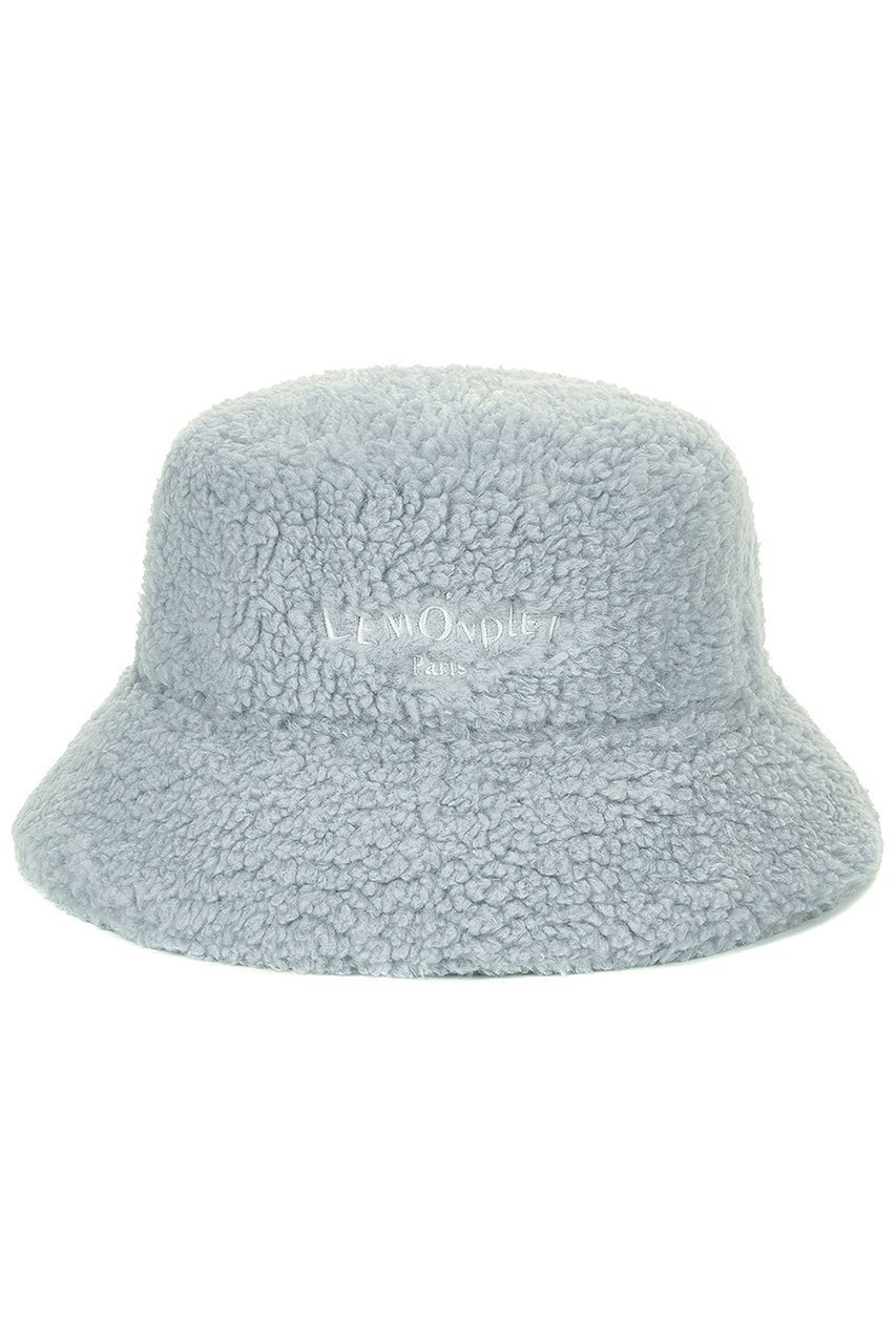 【レモンプレット/Lemonplet】のFAUX FUR BUCKET HAT WITH LEMONPLET LOGO インテリア・キッズ・メンズ・レディースファッション・服の通販 founy(ファニー) 　ファッション　Fashion　レディースファッション　Fashion for Women　キャップ&ハット　Hats & Caps　フェイクファー　Faux Fur, Imitation Fur　再入荷　Restock / Back in Stock　帽子　Hat, Headwear　A/W・秋冬　Autumn/Winter　BLUE|ID: prp329100004737533 ipo3291000000034220116