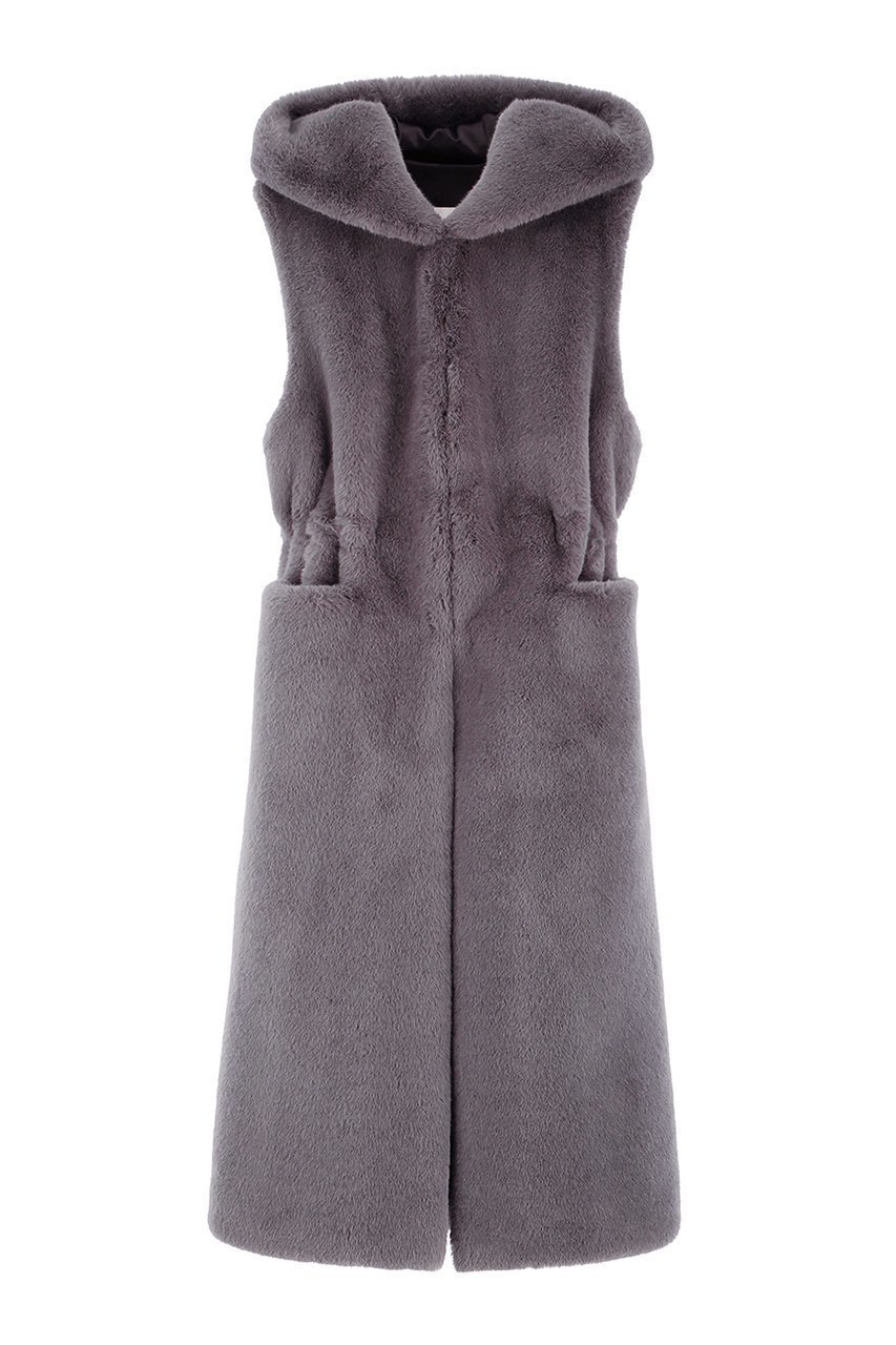 【レモンプレット/Lemonplet】のFAUX FUR LAON HOODED MAXI VEST 人気、トレンドファッション・服の通販 founy(ファニー) 　ファッション　Fashion　レディースファッション　Fashion for Women　アウター　Coat / Outerwear Collection　レディースジャケット・軽アウター　Jackets　ジャケット　Jacket, Outerwear　スリット　Slit, Slit Detail　ドローストリング　Drawstring, Pull Cord　ベスト　Vest, Waistcoat　マキシ　Maxi, Full Length　再入荷　Restock / Back in Stock　定番　Standard, Basic Item　other-3|ID: prp329100004737535 ipo3291000000034220287