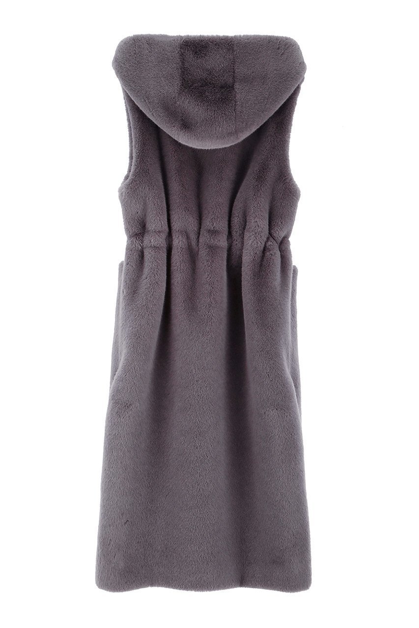 【レモンプレット/Lemonplet】のFAUX FUR LAON HOODED MAXI VEST 人気、トレンドファッション・服の通販 founy(ファニー) 　ファッション　Fashion　レディースファッション　Fashion for Women　アウター　Coat / Outerwear Collection　レディースジャケット・軽アウター　Jackets　ジャケット　Jacket, Outerwear　スリット　Slit, Slit Detail　ドローストリング　Drawstring, Pull Cord　ベスト　Vest, Waistcoat　マキシ　Maxi, Full Length　定番　Standard, Basic Item　other-4|ID: prp329100004737535 ipo3291000000036778618