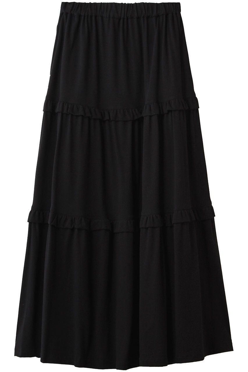 【ビリティス ディセッタン/Bilitis dix-sept ans】のフリルティアードスカート インテリア・キッズ・メンズ・レディースファッション・服の通販 founy(ファニー) ファッション Fashion レディースファッション Fashion for Women スカート Skirts ティアードスカート Tiered Skirts ロングスカート Long Skirts / Maxi & Midi Skirts 2026年 2026 スウェット / スエット Sweatshirt, Sweatwear ティアード Tiered, Tiered Style フリル Frill, Ruffle マキシ Maxi, Full Length ロング Long, Long-Length エレガント 上品 Elegant 夏 Summer 春 Spring S/S・春夏 SS, Spring/Summer, Warm Season ブラック|ID: prp329100004738862 ipo3291000000034228912